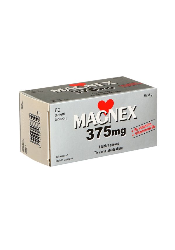 Magnex 375 mg + B6-vitamin 60tbl